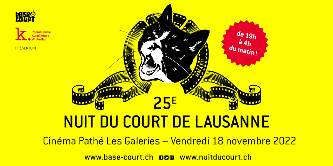 Visuel de la 25e Nuit du Court de Lausanne